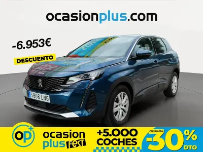 Käytetty Peugeot 3008 Active 130 HP (95 kW) 2021 Sininen Katumaasturi