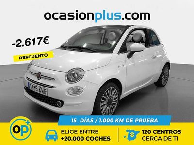 Używany Fiat 500 Lounge 69 KM (50 kW) 2018 Biały Kabriolet