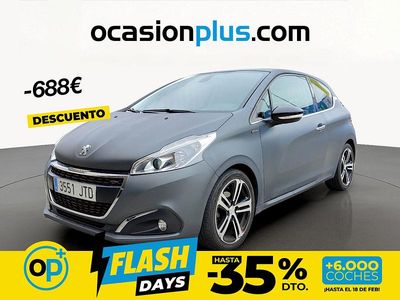 Usado Peugeot 208 GT-line 120 CV (88 kW) 2016 Gris Utilitario