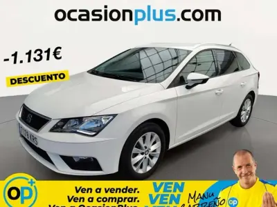 Usado Seat Leon ST Style 116 CV (85 kW) 2018 Blanco Familiar