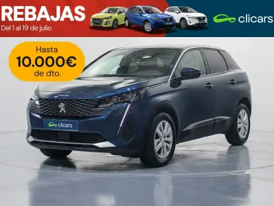 Usado Peugeot 3008 Active 130 CV (95 kW) 2021 Azul SUV