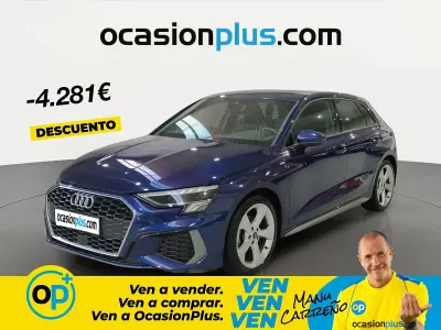 Usado Audi A3 S-Line 150 CV (110 kW) 2023 Azul Berlina