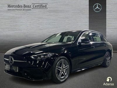 Pintura estándar: negro Usado 2024 Mercedes C200 AMG line Familiar | 48.900 € (Caro)