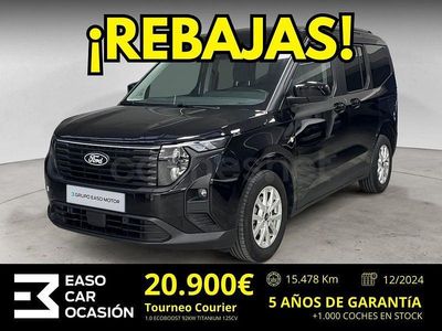 Negro Usado 2024 Ford Tourneo Courier Titanium Monovolumen | 24.900 € (Un poco caro)