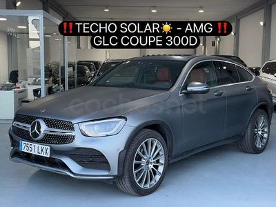 Usado Mercedes GLC300 245 CV (180 kW) 2020 Gris / plata Coupe