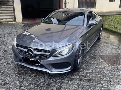 Usado Mercedes C220 AMG line 170 CV (125 kW) 2016 Gris / plata Coupe