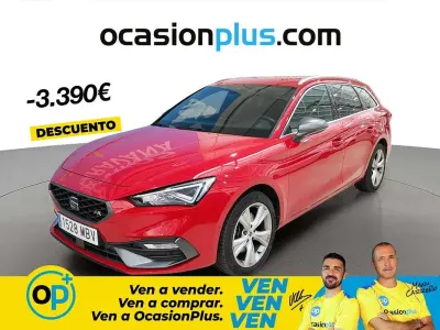 Usado Seat Leon ST FR 131 CV (96 kW) 2022 Rojo Familiar