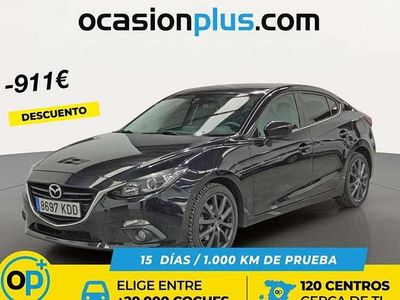 Usado Mazda 3 Style 105 CV (77 kW) 2017 Negro Utilitario