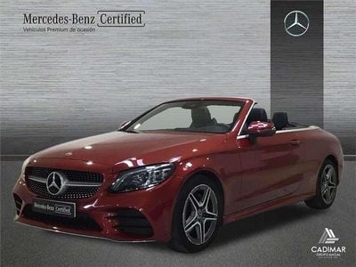 Usado Mercedes C220 AMG line 194 CV (142 kW) 2021 Rojo jacinto Descapotable