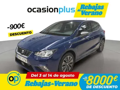 Usado Seat Ibiza XCELLENCE 90 CV (66 kW) 2019 Azul Utilitario
