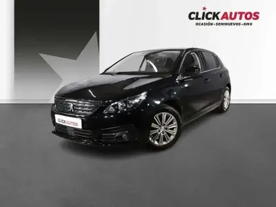 Usado Peugeot 308 Allure 110 CV (80 kW) 2021 Negro Utilitario