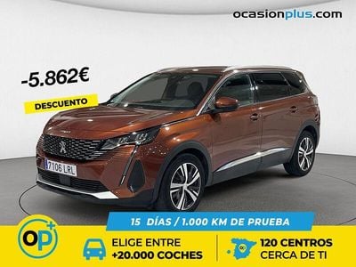 Marrón Usado 2021 Peugeot 5008 Allure Monovolumen | 20.190 € (Precio justo)