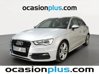Usado Audi A3 Sportback S-Line 150 CV (110 kW) 2015 Gris plata Utilitario
