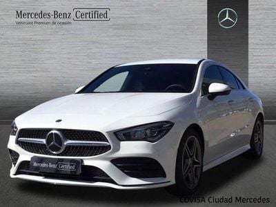 Usado Mercedes CLA200 AMG line 150 CV (110 kW) 2023 Blanco polar Berlina