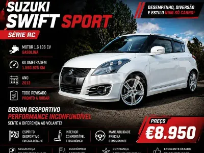 Usado Suzuki Swift Sport 136 CV (100 kW) 2013 Blanco Utilitario