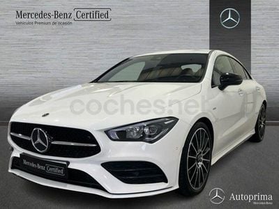 Blanco Usado 2021 Mercedes CLA200 AMG line Berlina | 29.900 € (Precio justo)