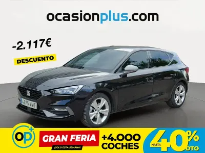 Usado Seat Leon FR 150 CV (110 kW) 2024 Negro Berlina