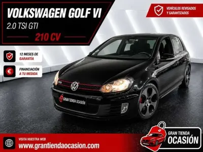 Usado VW Golf VI GTI 211 CV (155 kW) 2010 Negro Utilitario
