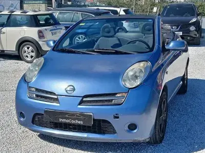Brugt Nissan Micra C+C Tekna 88 HK (64 kW) 2006 Blå Cabriolet