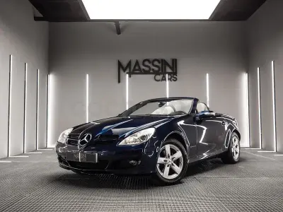 Usado Mercedes SLK200 163 CV (119 kW) 2006 Azul Descapotable