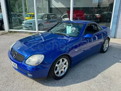 Usado Mercedes SLK230 193 CV (141 kW) 1998 Azul Descapotable