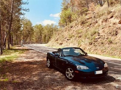 Usado Mazda MX5 Active 110 CV (80 kW) 2003 Azul Descapotable