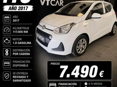 Usado Hyundai i10 67 CV (49 kW) 2017 Blanco Utilitario