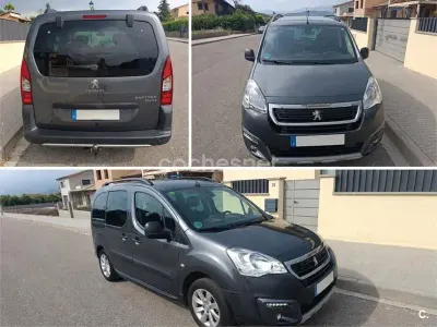 Usado Peugeot Partner Tepee Outdoor 120 CV (88 kW) 2016 Gris / plata Monovolumen