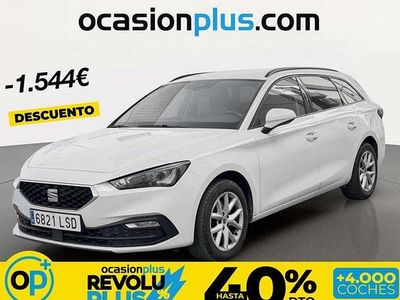 Usado Seat Leon ST Style 116 CV (85 kW) 2021 Blanco Familiar