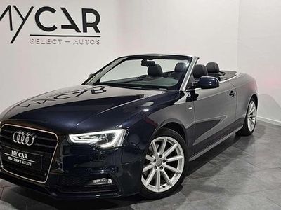 Negro Usado 2015 Audi A5 Cabriolet S-Line Descapotable | 24.990 €