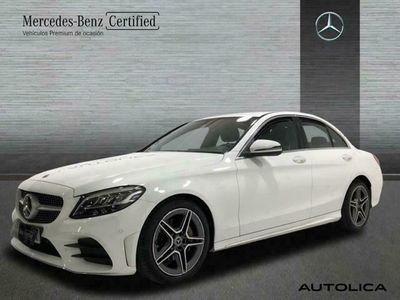 usado Mercedes C220 Clased AMG Line (EURO 6d-TEMP)
