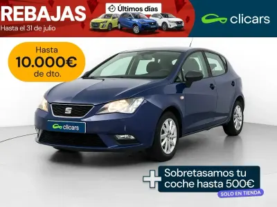 Usado Seat Ibiza Reference 75 CV (55 kW) 2017 Azul Berlina
