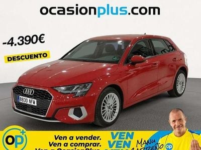 Usado Audi A3 Sportback Advanced 110 CV (80 kW) 2023 Rojo Utilitario