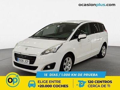 Usado Peugeot 5008 Active 115 CV (84 kW) 2015 Blanco Monovolumen