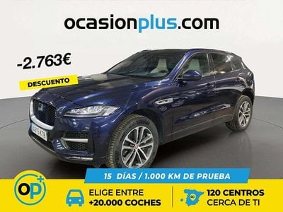 Usado Jaguar F-Pace R-Sport 300 CV (220 kW) 2018 Azul SUV