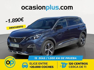 Usado Peugeot 5008 GT-line 180 CV (132 kW) 2019 Azul SUV