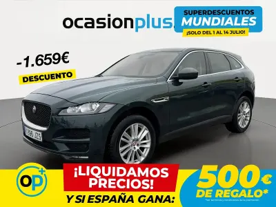 Usado Jaguar F-Pace Prestige 180 CV (132 kW) 2017 Verde SUV
