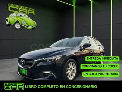 Usado Mazda 6 Style 150 CV (110 kW) 2015 Negro Familiar