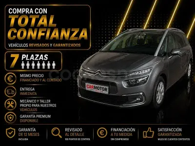 Usado Citroën C4 SpaceTourer PureTech 130 CV (95 kW) 2019 Gris / plata Monovolumen