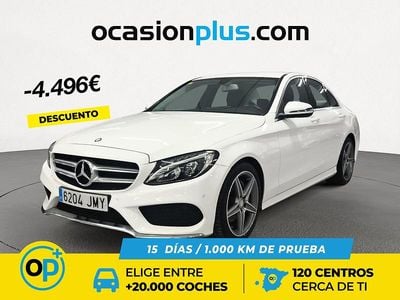 Usado Mercedes C220 AMG 170 CV (125 kW) 2016 Blanco Berlina
