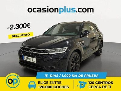 Usado VW T-Roc R-line 150 CV (110 kW) 2022 Negro SUV