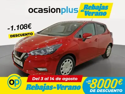 Usado Nissan Micra Acenta 92 CV (67 kW) 2022 Rojo Utilitario