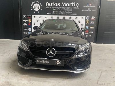 Usado Mercedes C250 AMG line 204 CV (150 kW) 2016 Negro Familiar
