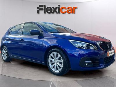 Usado Peugeot 308 Style 131 CV (96 kW) 2020 Azul Utilitario