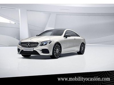 Usado Mercedes E220 AMG line 194 CV (142 kW) 2020 Diamond white metallic paint Coupe