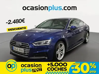 Käytetty Audi A5 Sport 150 HP (110 kW) 2018 Sininen Coupe - kaksiovinen
