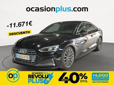 Usado Audi A5 S-Line 190 CV (139 kW) 2019 Negro Coupe