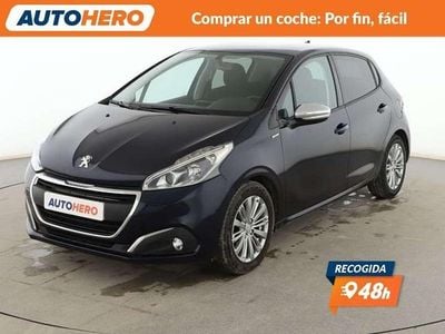 Usado Peugeot 208 Style 82 CV (60 kW) 2018 Negro Utilitario