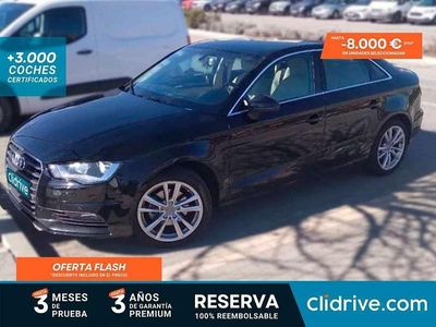 Usado Audi A3 Attraction 105 CV (77 kW) 2015 Negro Berlina