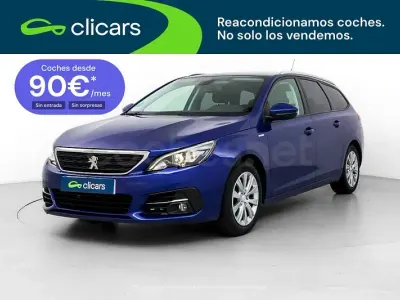 Usado Peugeot 308 SW Allure 130 CV (95 kW) 2018 Azul Familiar